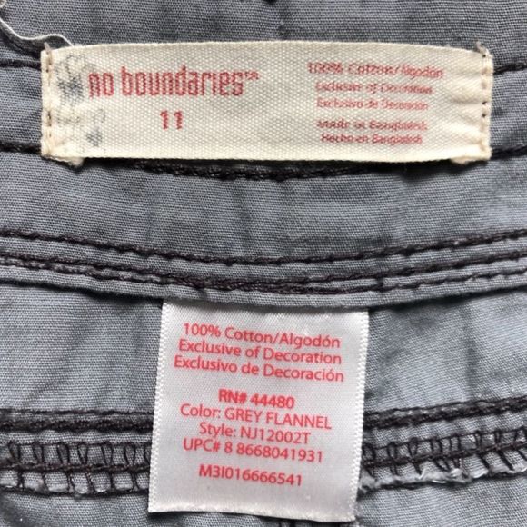 NO BOUNDARIES SHORT 11, GRAY COLORf - Picture 4 of 7